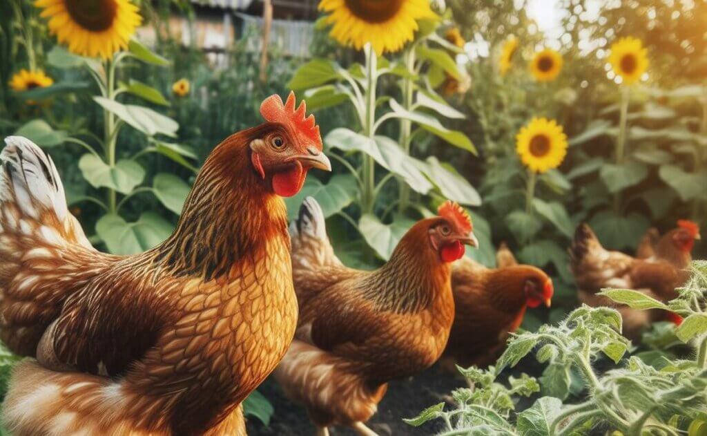 poules jardin