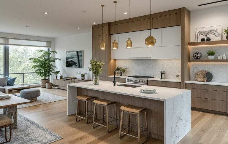 Aménagement d&rsquo;une cuisine ouverte sur le salon : astuces et idées pour un espace fonctionnel et esthétique
